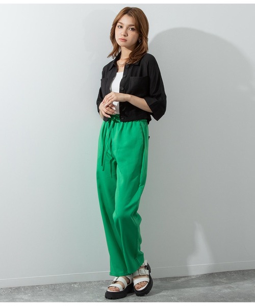 ANAP（アナップ）の「ウエストゴムイージーパンツ（その他パンツ・レディース・イエロー/グリーン/ブラック/オフホワイト・FREE）」の16枚目の写真