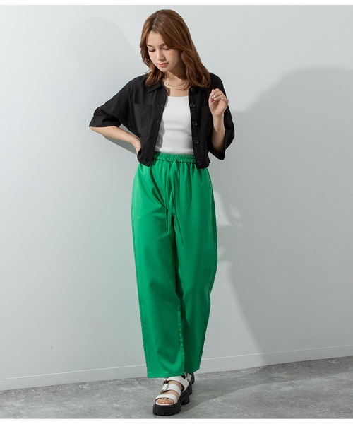 ANAP（アナップ）の「ウエストゴムイージーパンツ（その他パンツ・レディース・イエロー/グリーン/ブラック/オフホワイト・FREE）」の17枚目の写真