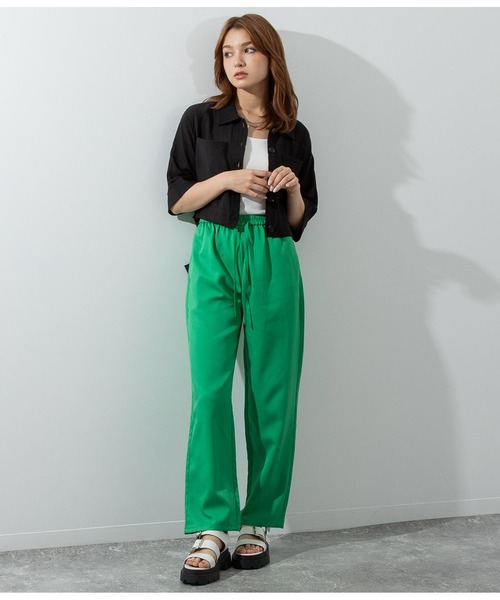 ANAP（アナップ）の「ウエストゴムイージーパンツ（その他パンツ・レディース・イエロー/グリーン/ブラック/オフホワイト・FREE）」の18枚目の写真