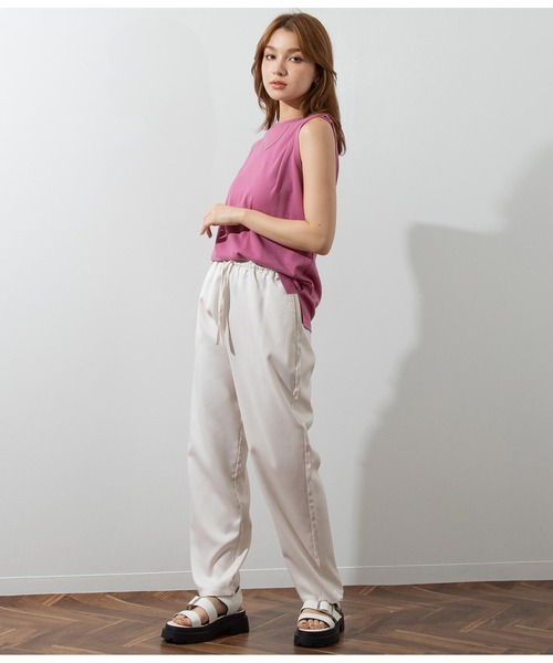 ANAP（アナップ）の「ウエストゴムイージーパンツ（その他パンツ・レディース・イエロー/グリーン/ブラック/オフホワイト・FREE）」の6枚目の写真