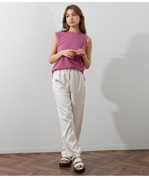 ANAP（アナップ）の「ウエストゴムイージーパンツ（その他パンツ・レディース・イエロー/グリーン/ブラック/オフホワイト・FREE）」の7枚目の写真