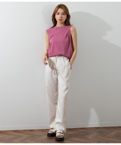 ANAP（アナップ）の「ウエストゴムイージーパンツ（その他パンツ・レディース・イエロー/グリーン/ブラック/オフホワイト・FREE）」の10枚目の写真