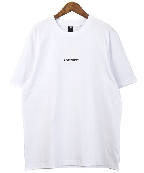 LUXSTYLE(ラグスタイル)の「TRAP/U(トラップユー)ロゴプリント半袖Tシャツ(Tシャツ/カットソー・メンズ・ホワイト/ブラック/ブルー・L/M)」の11枚目の写真