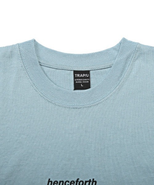 LUXSTYLE(ラグスタイル)の「TRAP/U(トラップユー)ロゴプリント半袖Tシャツ(Tシャツ/カットソー・メンズ・ホワイト/ブラック/ブルー・L/M)」の17枚目の写真