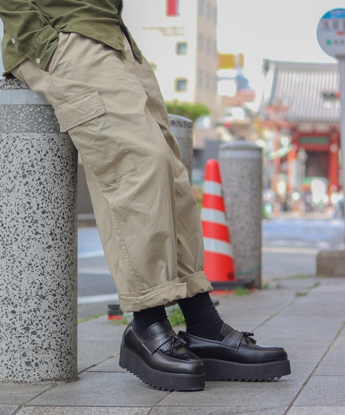 LOVEHUNTER（ラブハンター）の「LOVEHUNTER/軽量厚底 +5.5cmシャークソールローファー(1735/1736/1737)（ローファー・メンズ・ブラック系1/ブラック系2/ブラック系3・44/40/41/42/43）」の4枚目の写真