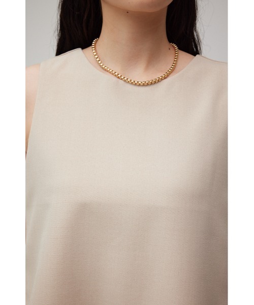 AZUL by moussy（アズールバイマウジー）の「リネンライクレイヤードノースリーブトップス（シャツ/ブラウス・レディース・ブラック/ライトベージュ・SMALL/MEDIUM）」の18枚目の写真