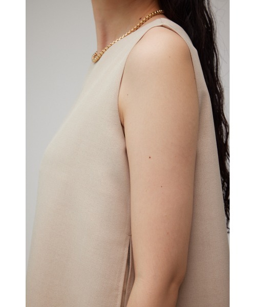 AZUL by moussy（アズールバイマウジー）の「リネンライクレイヤードノースリーブトップス（シャツ/ブラウス・レディース・ブラック/ライトベージュ・SMALL/MEDIUM）」の19枚目の写真