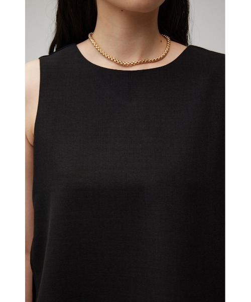 AZUL by moussy（アズールバイマウジー）の「リネンライクレイヤードノースリーブトップス（シャツ/ブラウス・レディース・ブラック/ライトベージュ・SMALL/MEDIUM）」の9枚目の写真