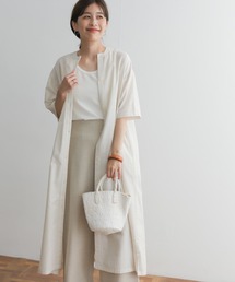 URBAN RESEARCH DOORS（アーバンリサーチドアーズ）の「ストライプ5分袖シャツワンピース（ワンピース・レディース）」