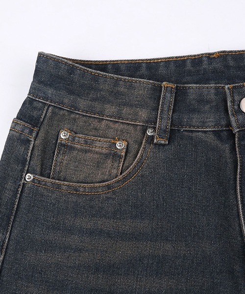 Theater code（シアターコード）の「vintage like denim pants/ヴィンテージライク デニムパンツ（デニムパンツ・メンズ・ネイビー・M/L/S）」の3枚目の写真