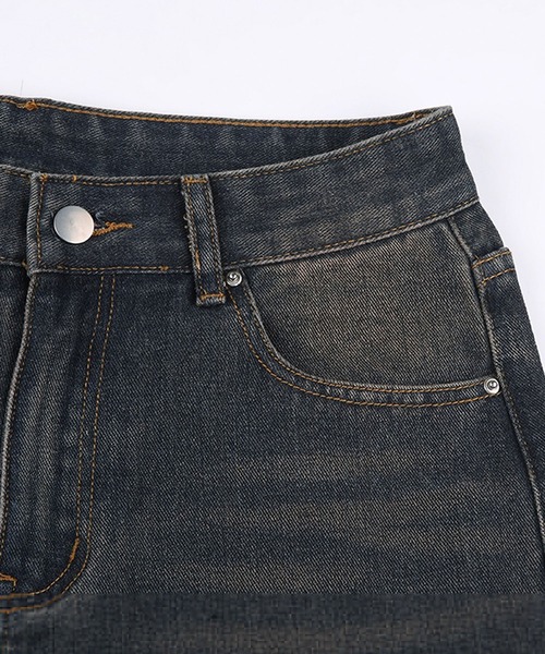 Theater code（シアターコード）の「vintage like denim pants/ヴィンテージライク デニムパンツ（デニムパンツ・メンズ・ネイビー・M/L/S）」の2枚目の写真