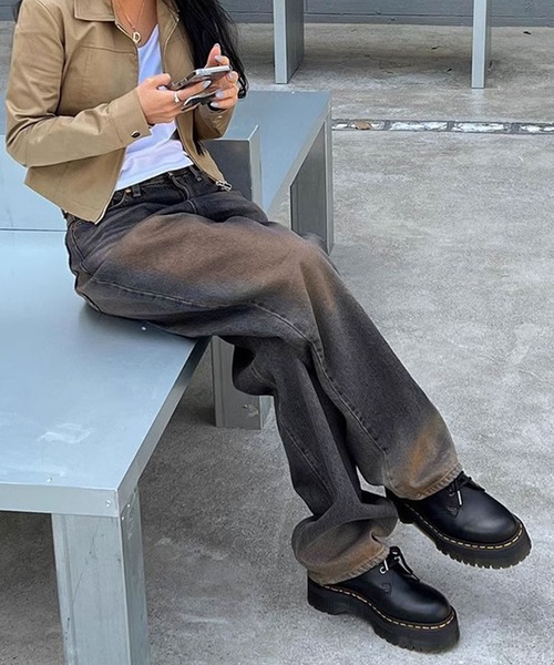 Theater code（シアターコード）の「vintage like denim pants/ヴィンテージライク デニムパンツ（デニムパンツ・メンズ・ネイビー・M/L/S）」の9枚目の写真