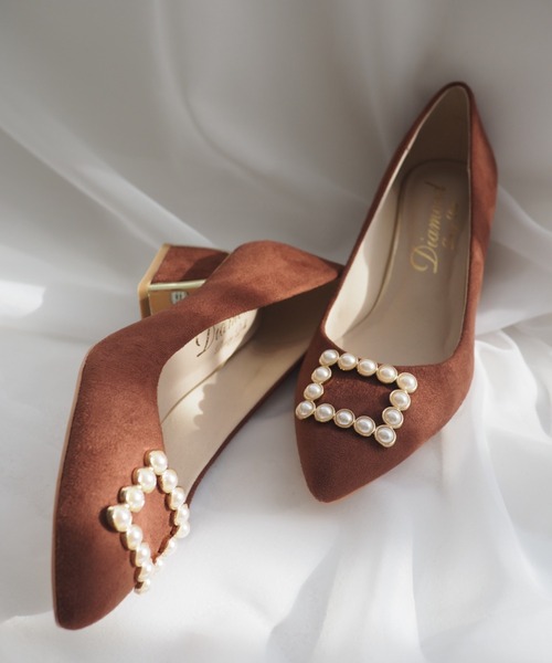 Dorry Doll（ドリードール）の「パールチャームパンプス（パンプス・レディース・ダークオレンジ/グレイッシュベージュ/ブラック・L/M/S）」の11枚目の写真