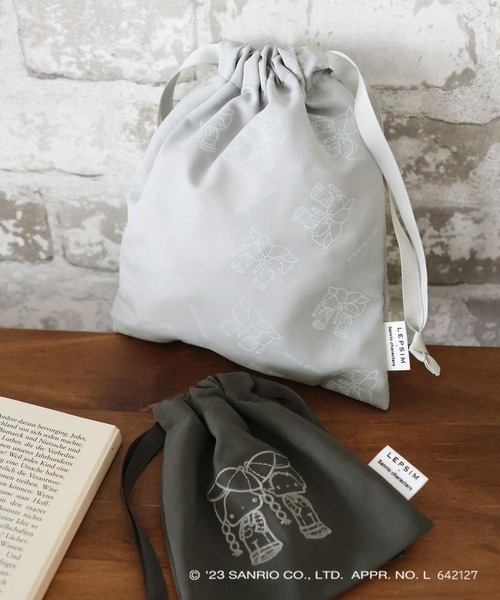 LEPSIM(レプシィム)の「【サンリオキャラクターズ】巾着2Pセット 907703(ポーチ・レディース・グレー/グリーン/イエロー/ライトパープル/ブルー/オレンジ・ONE SIZE)」の2枚目の写真