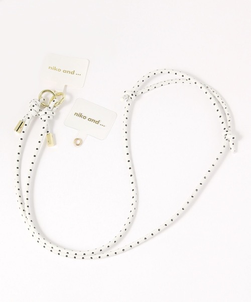 niko and...(ニコアンド)の「丸紐スマホショルダーストラップ(スマホグッズ・レディース・ブラック/アイボリー/グリーン/オレンジ/ベージュ/グレー/スモーク/ブラウン/ホワイト/その他1/その他2・0)」の10枚目の写真