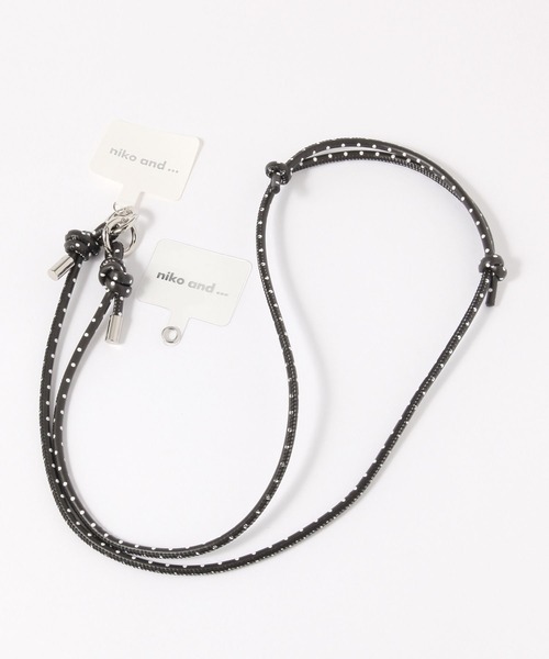 niko and...(ニコアンド)の「丸紐スマホショルダーストラップ(スマホグッズ・レディース・ブラック/アイボリー/グリーン/オレンジ/ベージュ/グレー/スモーク/ブラウン/ホワイト/その他1/その他2・0)」の11枚目の写真
