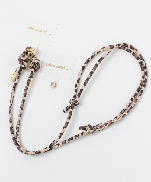 niko and...(ニコアンド)の「丸紐スマホショルダーストラップ(スマホグッズ・レディース・ブラック/アイボリー/グリーン/オレンジ/ベージュ/グレー/スモーク/ブラウン/ホワイト/その他1/その他2・0)」の5枚目の写真