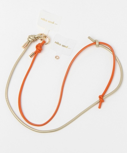 niko and...(ニコアンド)の「丸紐スマホショルダーストラップ(スマホグッズ・レディース・ブラック/アイボリー/グリーン/オレンジ/ベージュ/グレー/スモーク/ブラウン/ホワイト/その他1/その他2・0)」の8枚目の写真