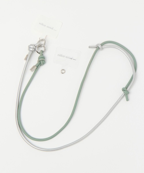 niko and...(ニコアンド)の「丸紐スマホショルダーストラップ(スマホグッズ・レディース・ブラック/アイボリー/グリーン/オレンジ/ベージュ/グレー/スモーク/ブラウン/ホワイト/その他1/その他2・0)」の7枚目の写真
