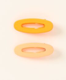 bibmilk(ビブミルク)のBIBMILK OVAL CLIP 5cm 2PCS NEON(ヘアピン)