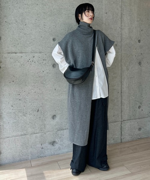 y/m by RIKA（イムバイリカ）の「ハーフラウンドショルダーBAG（ショルダーバッグ・レディース・ブラック/アイボリー・FREE）」の18枚目の写真