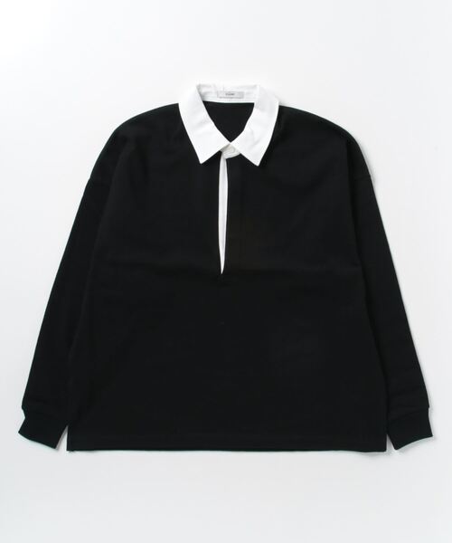 CLANE（クラネ）の「CLANE DEEP NECK WIDE RUGBY SHIRT（Tシャツ 