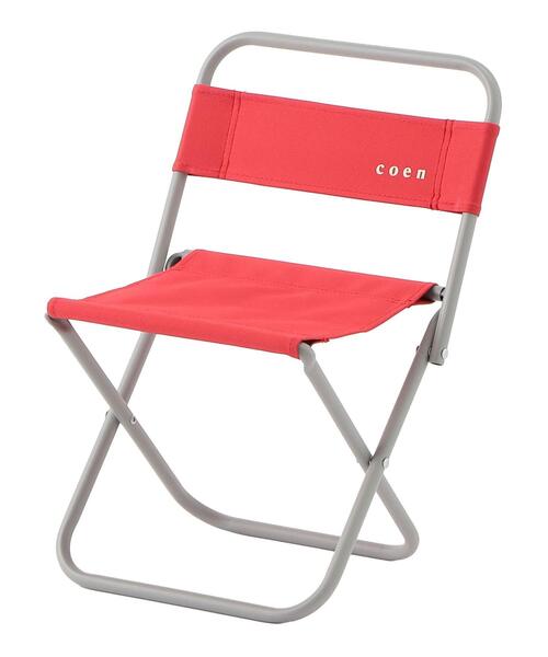 coen（コーエン）の「コンパクトピクニックチェア（アウトドアグッズ・メンズ・オフホワイト/レッド・FREE）」の3枚目の写真