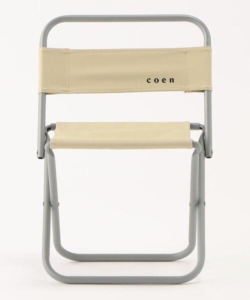 coen（コーエン）の「コンパクトピクニックチェア（アウトドアグッズ・メンズ・オフホワイト/レッド・FREE）」の4枚目の写真