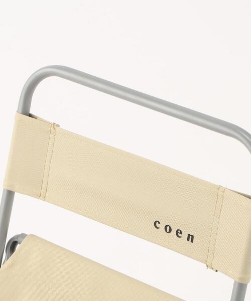 coen（コーエン）の「コンパクトピクニックチェア（アウトドアグッズ・メンズ・オフホワイト/レッド・FREE）」の8枚目の写真