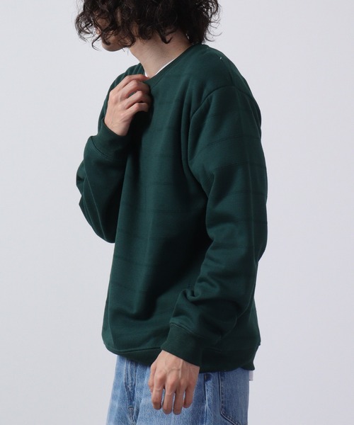 ACE(エース)の「ACE 裏ボア 無地 トレーナー(スウェット・メンズ・杢グレー/ワイン/ブラック/グリーン/ネイビー系/チャコール/ネイビー・L/M/LL)」の10枚目の写真