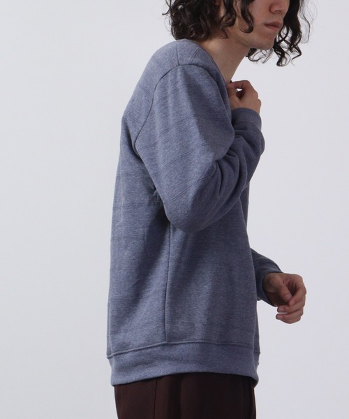 ACE(エース)の「ACE 裏ボア 無地 トレーナー(スウェット・メンズ・杢グレー/ワイン/ブラック/グリーン/ネイビー系/チャコール/ネイビー・L/M/LL)」の15枚目の写真