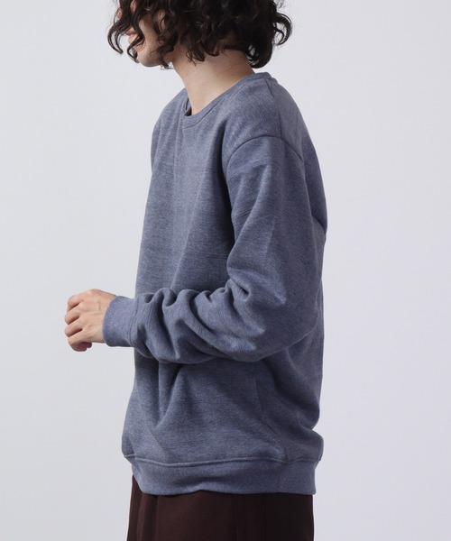 ACE(エース)の「ACE 裏ボア 無地 トレーナー(スウェット・メンズ・杢グレー/ワイン/ブラック/グリーン/ネイビー系/チャコール/ネイビー・L/M/LL)」の14枚目の写真