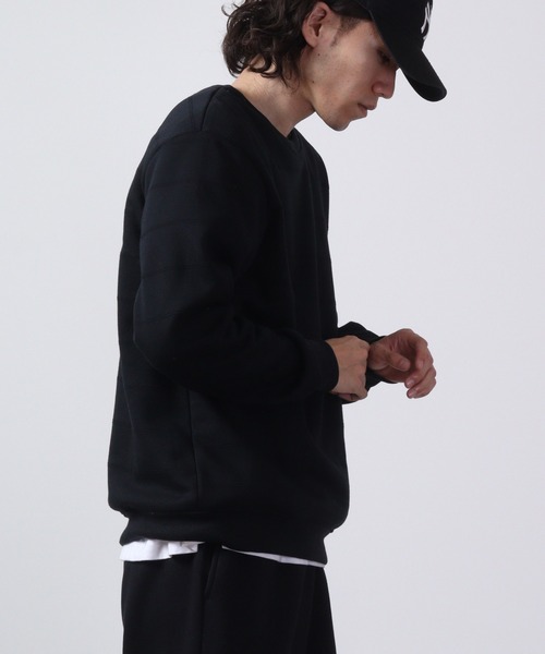 ACE(エース)の「ACE 裏ボア 無地 トレーナー(スウェット・メンズ・杢グレー/ワイン/ブラック/グリーン/ネイビー系/チャコール/ネイビー・L/M/LL)」の18枚目の写真