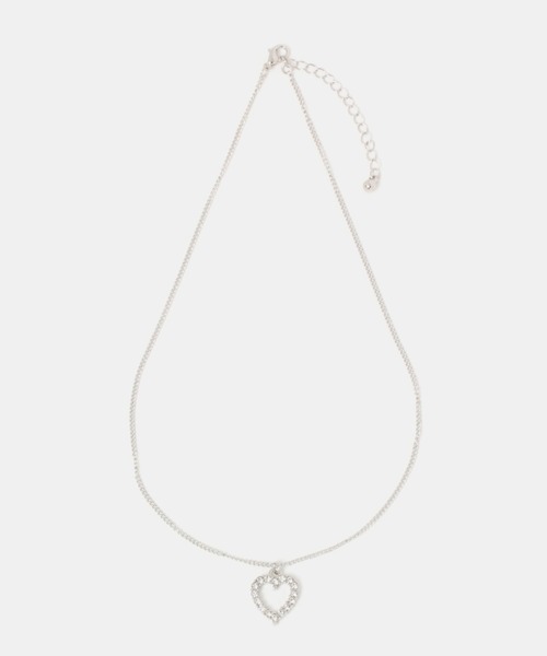 FOREVER 21(フォーエバー トゥエンティーワン)の「ハートモチーフネックレス(ネックレス・レディース・ゴールド/シルバー・FREE)」の2枚目の写真