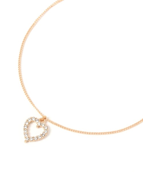 FOREVER 21(フォーエバー トゥエンティーワン)の「ハートモチーフネックレス(ネックレス・レディース・ゴールド/シルバー・FREE)」の4枚目の写真