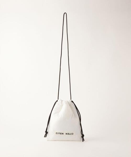 CITEN（シテン）の「【WEB限定】＜CITEN＞ロゴ パフ キンチャク ショルダーバッグ（ショルダーバッグ・レディース・ブラック/シルバー/ホワイト/ロイヤルブルー/ケリー・FREE）」の10枚目の写真
