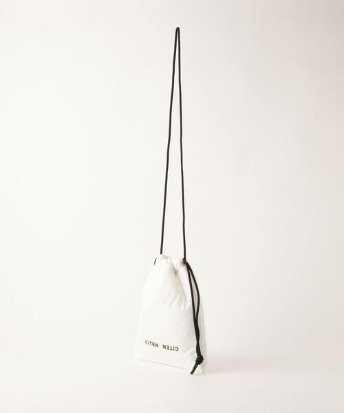 CITEN（シテン）の「【WEB限定】＜CITEN＞ロゴ パフ キンチャク ショルダーバッグ（ショルダーバッグ・レディース・ブラック/シルバー/ホワイト/ロイヤルブルー/ケリー・FREE）」の13枚目の写真