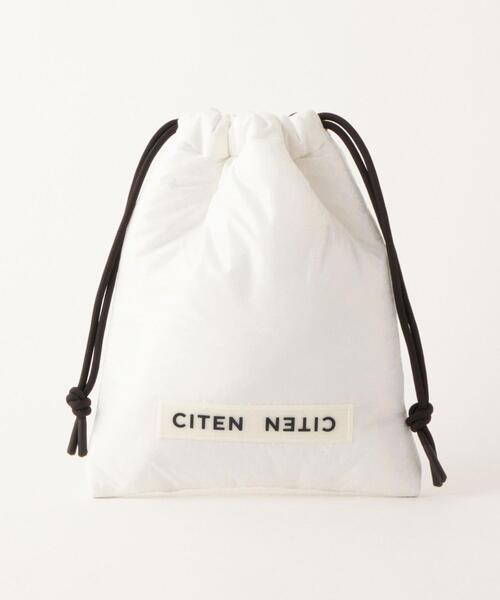 CITEN（シテン）の「【WEB限定】＜CITEN＞ロゴ パフ キンチャク ショルダーバッグ（ショルダーバッグ・レディース・ブラック/シルバー/ホワイト/ロイヤルブルー/ケリー・FREE）」の19枚目の写真