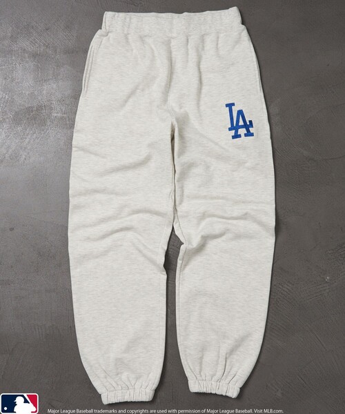 MLB（メジャーリーグベースボール）の「MLB/エムエルビー MLB 別注スウェットパンツ/ワイドパンツ(限定展開)（スウェットパンツ・メンズ・グレー系その他2/ネイビー/グレー系その他/ブラック・SMALL/MEDIUM/LARGE）」の3枚目の写真