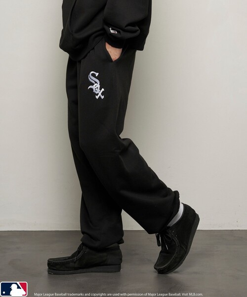 MLB（メジャーリーグベースボール）の「MLB/エムエルビー MLB 別注スウェットパンツ/ワイドパンツ(限定展開)（スウェットパンツ・メンズ・グレー系その他2/ネイビー/グレー系その他/ブラック・SMALL/MEDIUM/LARGE）」の12枚目の写真