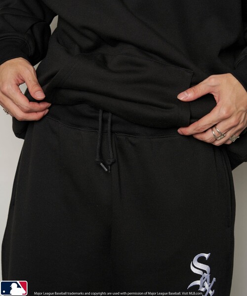 MLB（メジャーリーグベースボール）の「MLB/エムエルビー MLB 別注スウェットパンツ/ワイドパンツ(限定展開)（スウェットパンツ・メンズ・グレー系その他2/ネイビー/グレー系その他/ブラック・SMALL/MEDIUM/LARGE）」の18枚目の写真