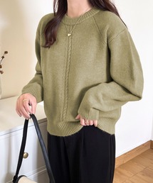 フロントデザインリブニット