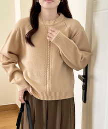 フロントデザインリブニット