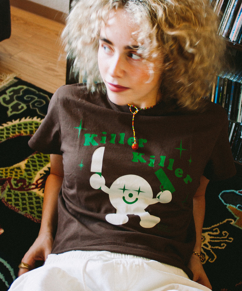 I&ME（アイアンドミー）の「別注【 I&ME×Oriens】キラーキラーチャンTEE（Tシャツ/カットソー・レディース・イエロー/ブラウン・SMALL/LARGE）」の2枚目の写真