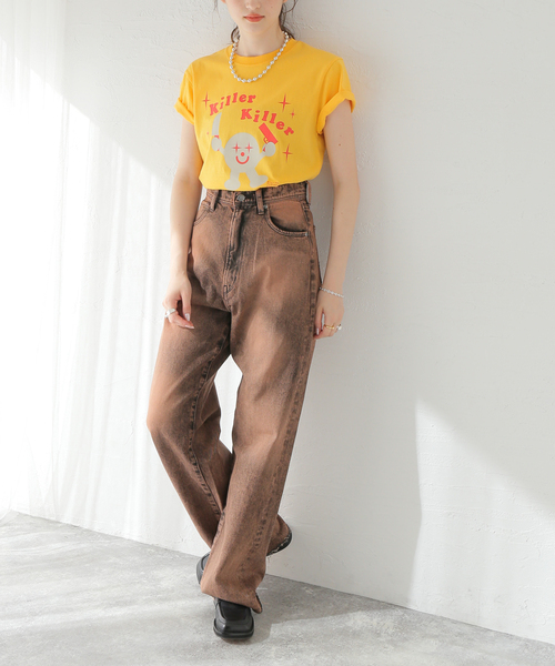 I&ME（アイアンドミー）の「別注【 I&ME×Oriens】キラーキラーチャンTEE（Tシャツ/カットソー・レディース・イエロー/ブラウン・SMALL/LARGE）」の11枚目の写真