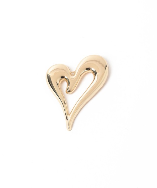 LOWRYS FARM（ローリーズファーム）の「ハートブローチ　976406（ブローチ/コサージュ・レディース・グレー/ブラック系その他/ベージュ/ゴールド系その他・FREE）」の8枚目の写真