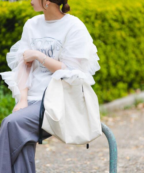 RODE SKO（ロデスコ）の「ウォッシャブル2WAYトートバッグ（トートバッグ・レディース・アイボリー/ブラック/ライトカーキ/シルバー系その他/ブルー系その他/ベージュ・ONE）」の2枚目の写真