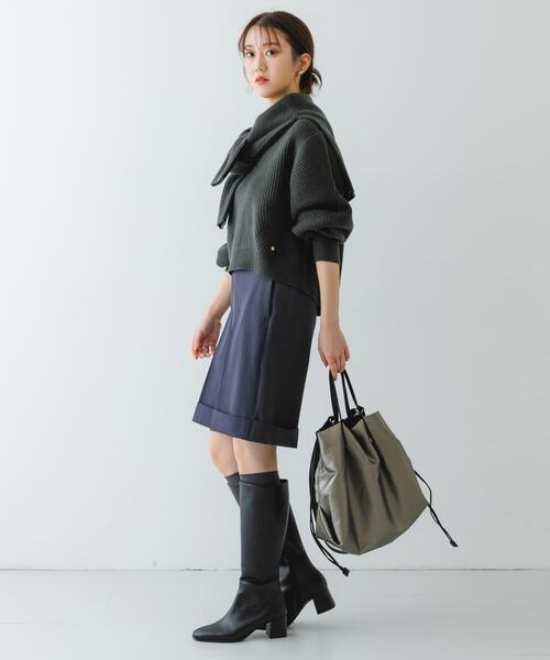 RODE SKO（ロデスコ）の「ウォッシャブル2WAYトートバッグ（トートバッグ・レディース・アイボリー/ブラック/ライトカーキ/シルバー系その他/ブルー系その他/ベージュ・ONE）」の7枚目の写真