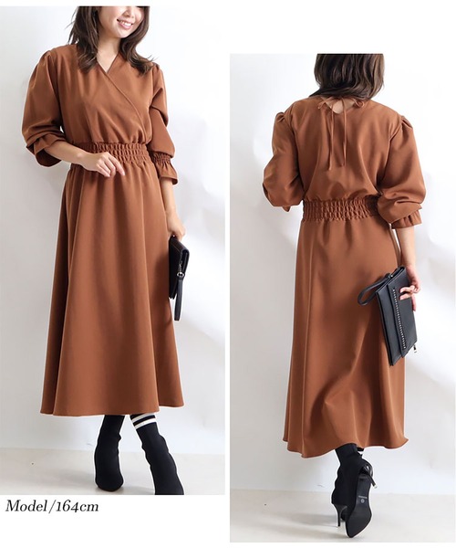 カシュクールロングワンピース（ワンピース）｜GOLDJAPAN（ゴールドジャパン）