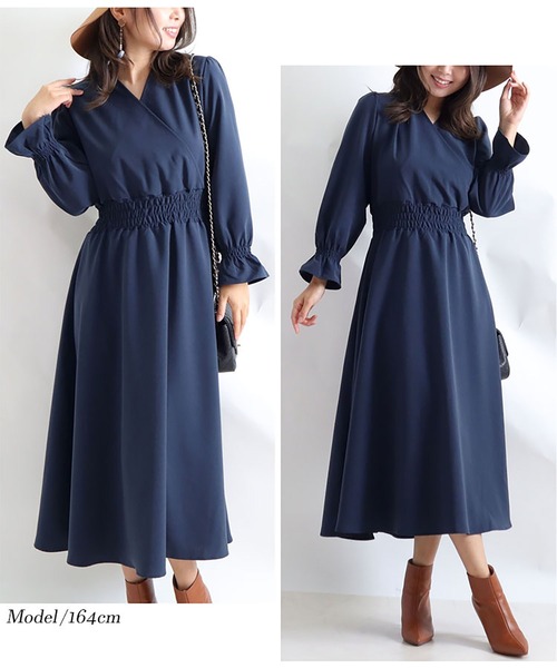 カシュクールロングワンピース（ワンピース）｜GOLDJAPAN（ゴールドジャパン）